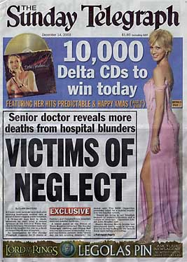 Sunday Telegraph - 14th December 2003